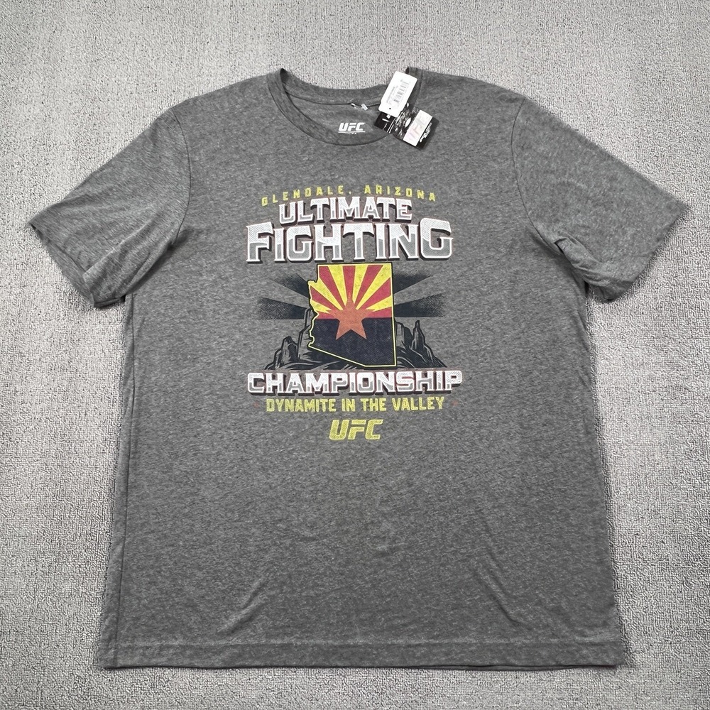 UFC Shirt Adult Extra Large Short Sleeve MMA Arizona Fight Casual Men's